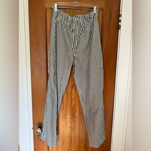 Zara Drawstring Striped Cotton Pants